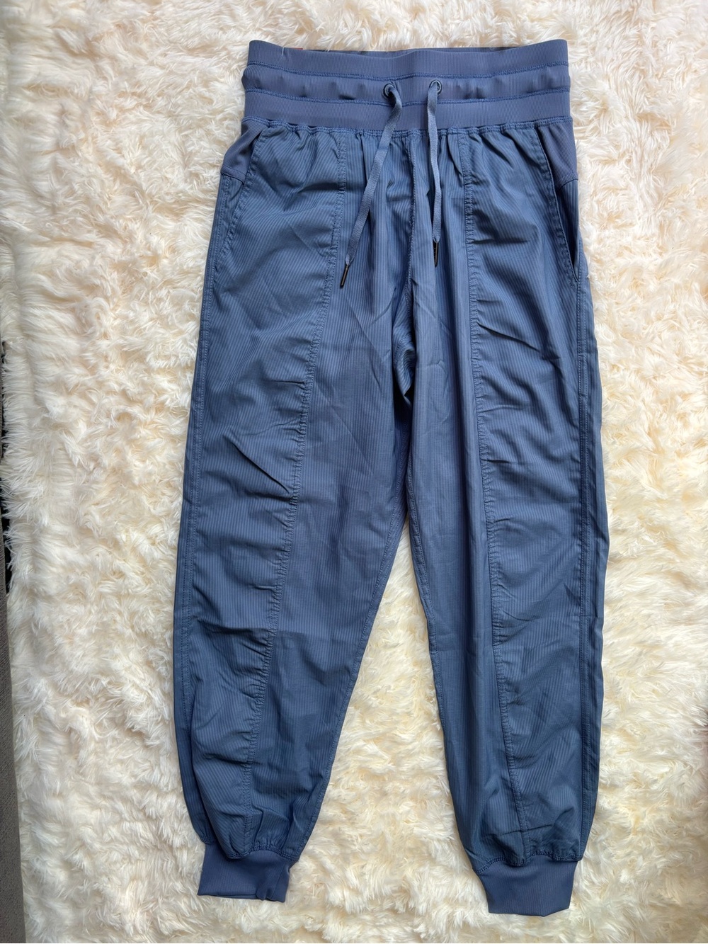 Lululemon Blue Gray Jogger Pants Size 6 Drawstring Pockets